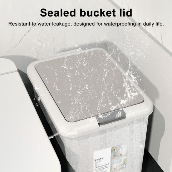 Garbage Can Durable Construction Large Capacity Wide Opening Easy To Clean Trash Can Waste Bin with Stepping Pedal