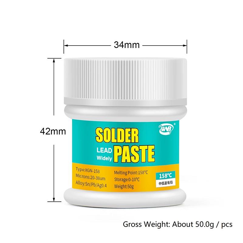 50 г паяльной оловянной пасты 138/158/183/217 ℃ температура плавления сварочный флюс крем для телефон материнская плата PCB SMT BGA ремонт и переделка инструменты