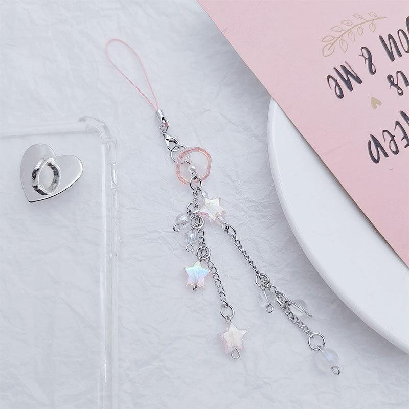 Медузы кисточки со звездой телефон подвеска рюкзак наушники чехол украшение украшение милый телефон цепочка аксессуары