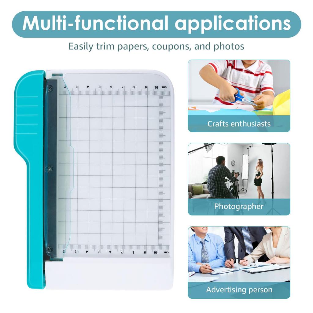 15.5cm Portable Paper Trimmer,Paper Cutter for Craft Card Photo Scrapbooking,Office & School DIY Tool