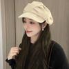 Windproof Vintage Newsboy Hats Layered Elegant Pleated Berets Fashion Octagonal Hat  Women Men