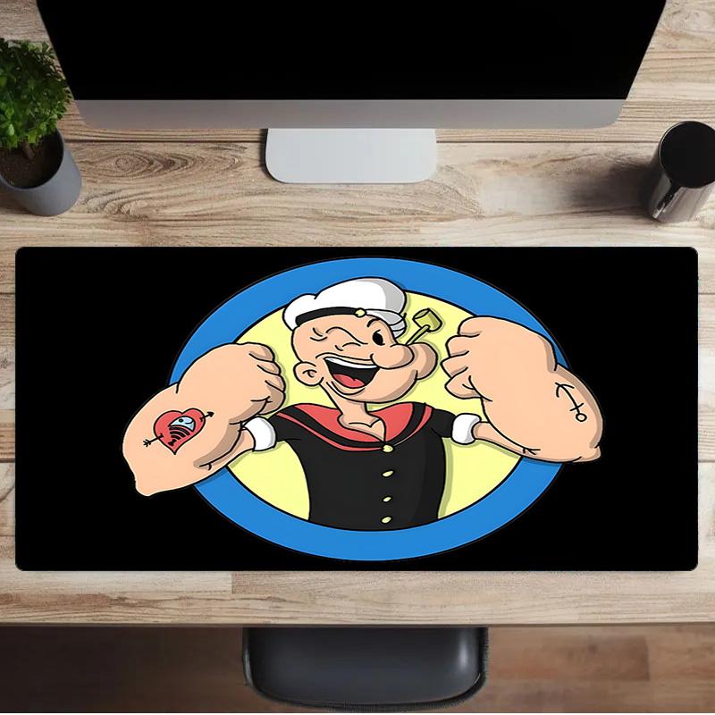 Popeye Mouse Pad, Rubber Base, Mouse Pad for Gamers and Office Use, Gaming Desk , Easy To Clean Mat Office Fan Gifts