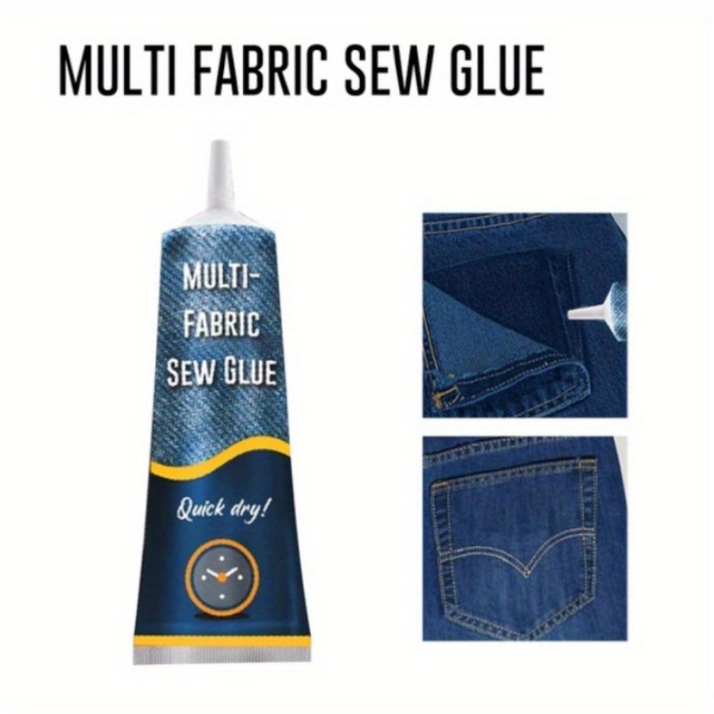 High Quality 1pc 1.69oz Multifunctional Secure Sew Glue Liquid Fast Tack Bonding Repair for Clothes Shoes Denim Leather All Fabric