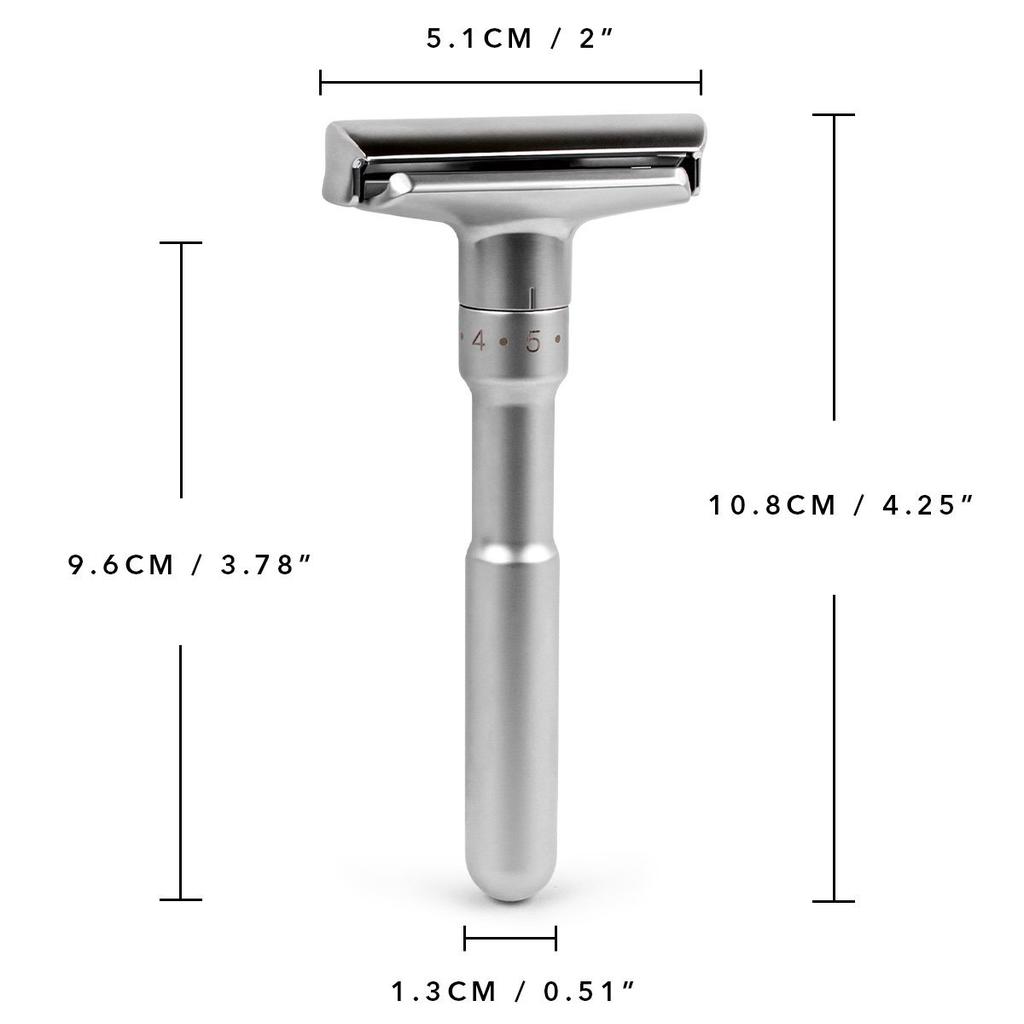 QSHAVE Adjustable Safety Razor Double Edge Mens Shaving Shaver