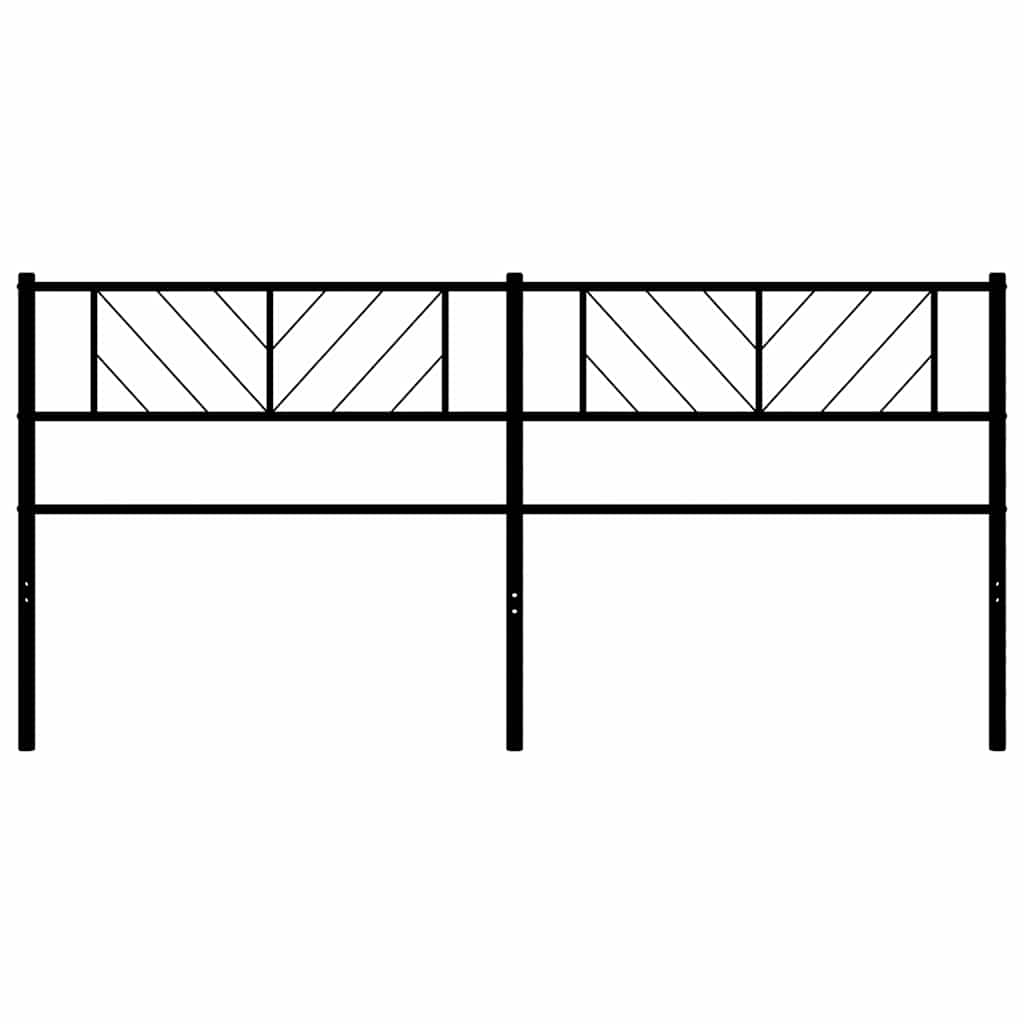 Replacement Headboard Metal Black 200 cm