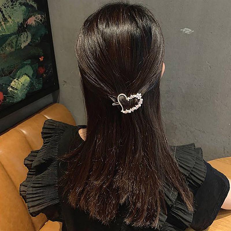 Милые красочные заколки для волос, блестящие заколки для волос в форме сердца для девочек, боковые заколки, милые заколки, аксессуары для волос