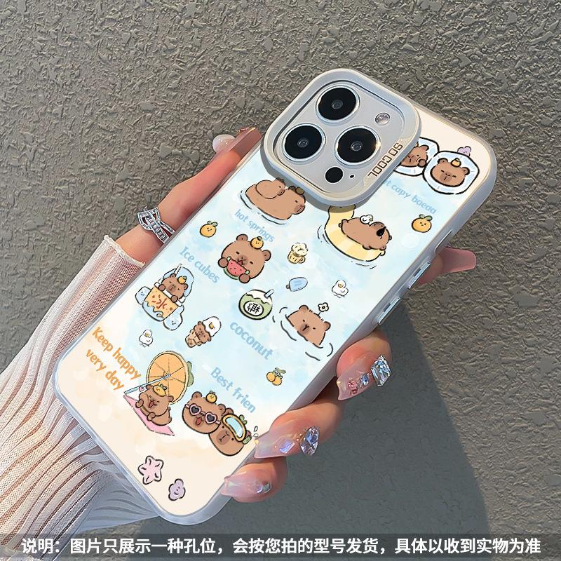 Подходит для Apple 11promax Капибара iphone11plus милый 11Pro Капибара плавающая чехол для телефона