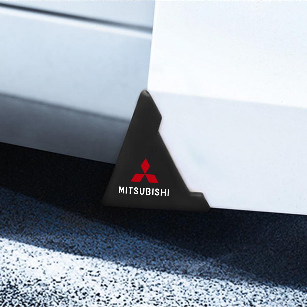 2pcs Silicone Car Door Corner Anti-Bump Anti-Scratch Protective Film For Mitsubishi Lancer 10 Xpander Pajero 4 Montero Triton