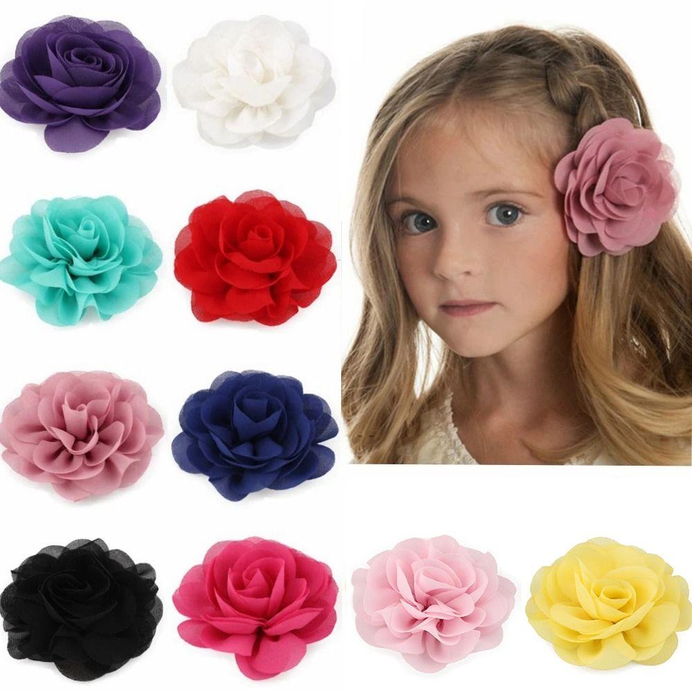 Головной убор Заколка для волос с цветком розы Искусственная роза Боковая заколка Аксессуары для волос