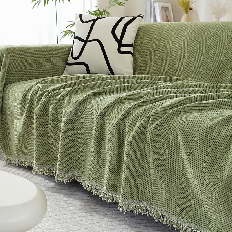 Four Seasons Universal Sofa Cover Cloth Towel Simple Pattern Sofa Cushion Nordic Style Cover Towel All-Inclusive Cover