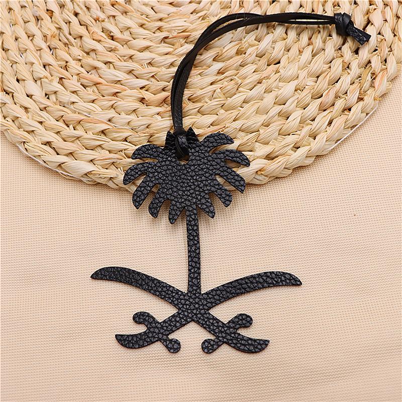 Натуральная кожа Саудовская карта финиковая пальма брелок женский рюкзак кулон женская сумка брелок