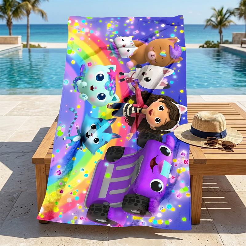 Rainbow Friends Stylish Digital Printing Beach Towel Quick Drying Absorbent Blanket For Beach Pool Gym Travel Christmas Gift C9211896