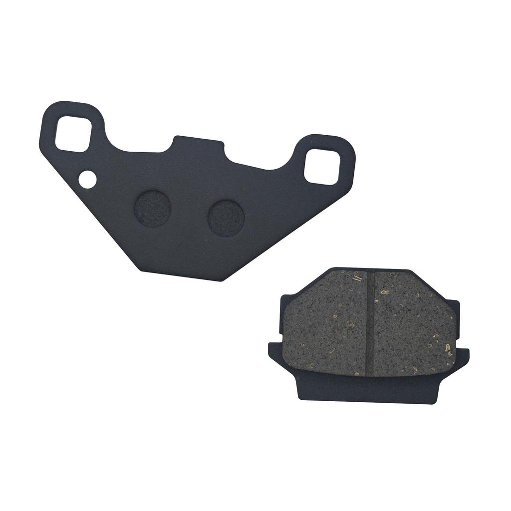 YX Brake Pads: Semi-metallic, Black, Square Hole, ATV Compatible (350102-102-0000).