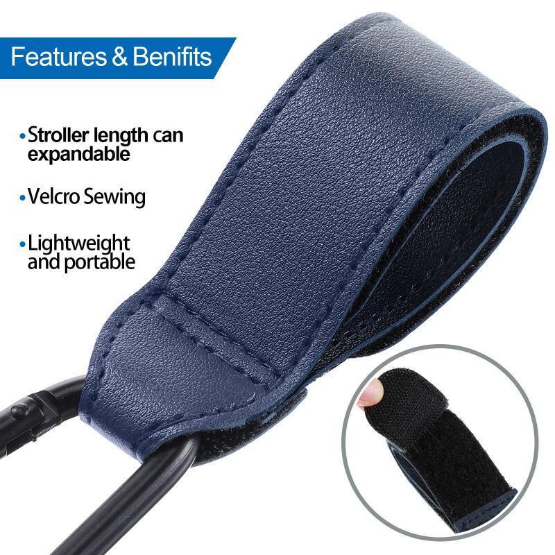 FONKEN Детская сумка из искусственной кожи, крючок для коляски, вращающийся на 360 градусов, вращающийся органайзер для тележки, крючок для коляски, аксессуары для колясок