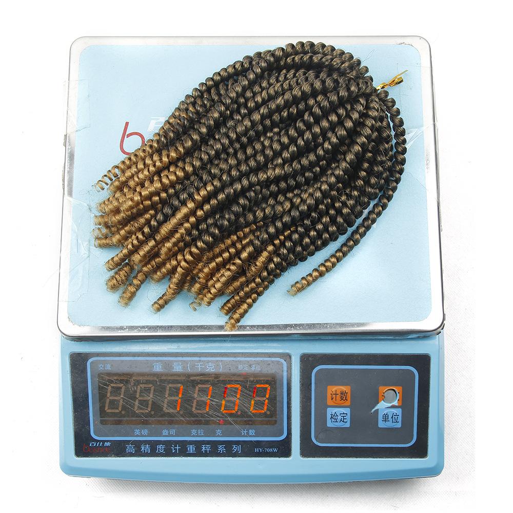 Cheap Spring Twist Hair Synthetic Long 8 12 16 Inch Spring Twist Bounce Crochet Braids Ombre Synthetic Braiding Hair