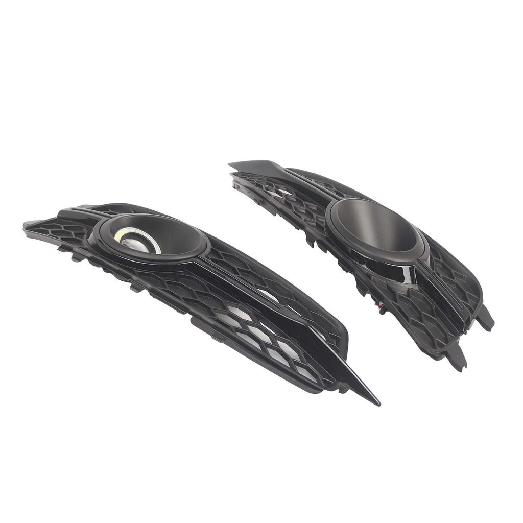2PCS Car Front Bumper Fog Light Grille For   A6 C7 S-Line 2012-2014 W/LED