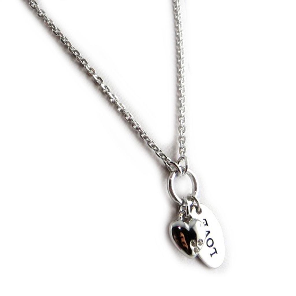 Altesse [F0180] - Silver 'Love' Necklace