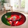 Cristiano Ronaldo Round Area Rug Perfect for Kitchen Foyer Balcony Decorate room Anti-slip Round Rug Office home decor Gift for Festivals