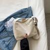 Large-capacity Shoulder Bag New Women's Fashion Simple Commuter Messenger Tote Canvas Bag