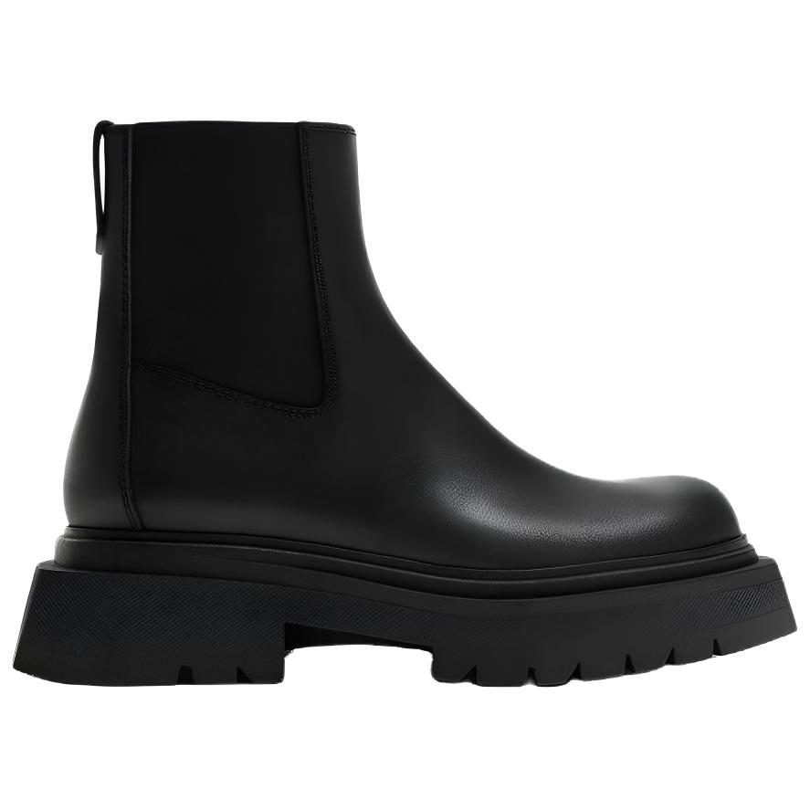 Zara Мужские ботинки челси из искусственной кожи, удобные, классические, короткие, черные 2008620800