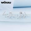 Multi-layer Cubic Zirconia Stud Earrings Simple Star Earrings for Women Original Design Jewelry