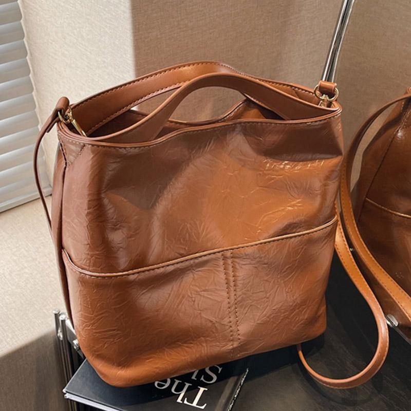 Простые вместительные сумки для женщин, однотонные, через плечо, повседневные женские сумки, модные, новые