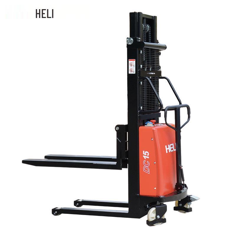Cooperative Semi-Electric Hydraulic Pallet Stacker, 1.5-2 Ton Capacity