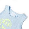 Débardeur enfant bleu doux mélangé 92/104/116/128/140