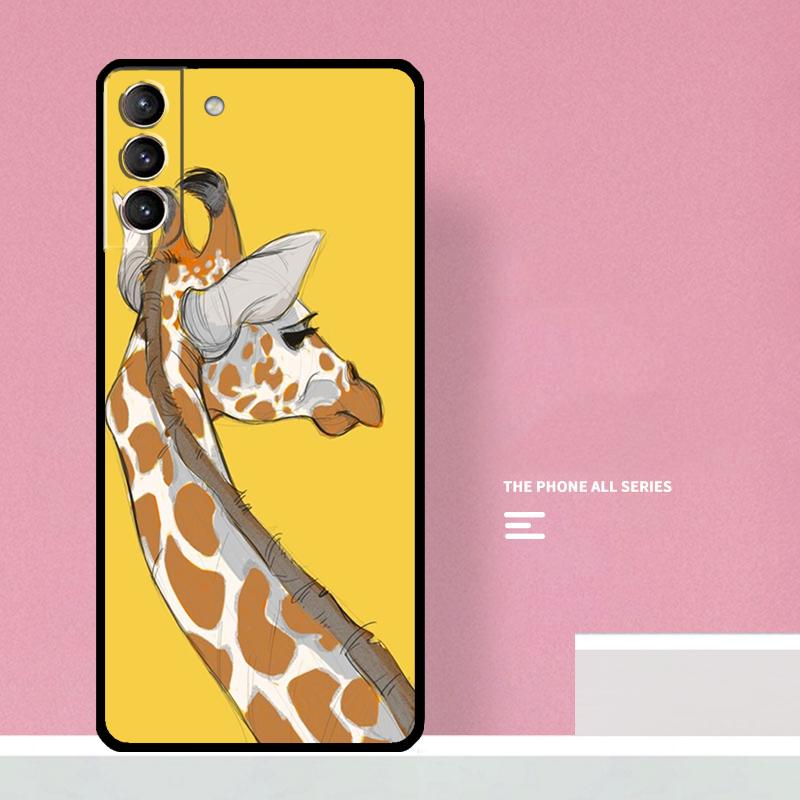 Милый Мультяшный Чехол-Жираф Для Телефона Samsung Galaxy S26 S23 Ultra S20 S21 S22 S24 S25 Plus S10 S25 FE Чехол Coque
