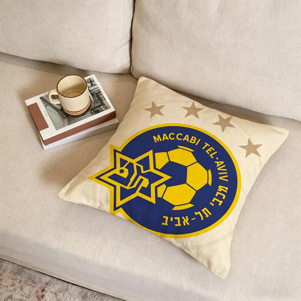 P Maccabi Tel Avivs Cushion Cover fabric soft furnishingPillowcase cushion cover sofa pillow home decoration
