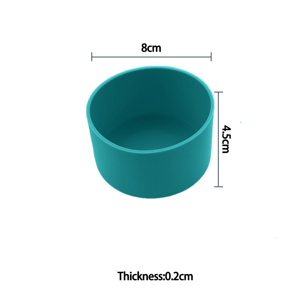 For Better Life 1Pc 9.5cm Soft Silicone Cup Bottom Sheath Protector Sleeve For Glass Water Tea Bottle Anti Damage Accessories