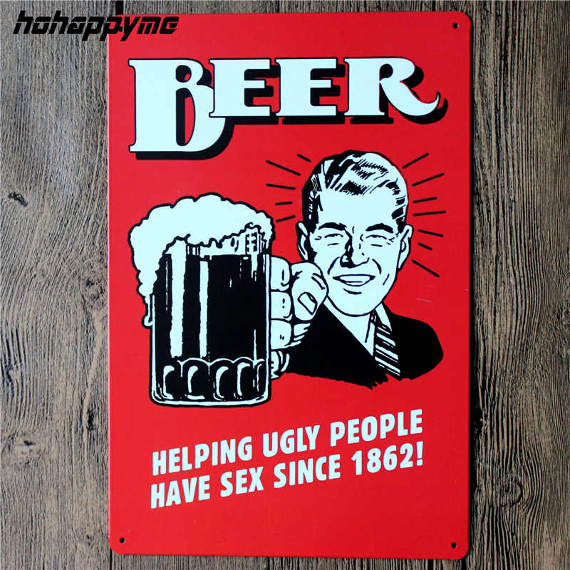 Vintage Tin Beer Signs Antique Decorative Metal Plaques Beer Carteles Vintage Metal Plaque Metal Vintage Pub 20*30cm