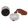 Faux Leather Strap Goat Horns Coffee Mug 230ml Water Bottle Portable Drinking Cup  Student