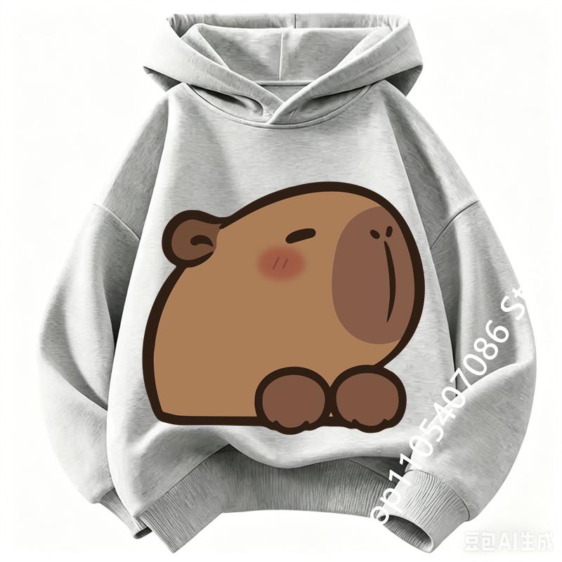 2026 Funny Stylish Capybara Fashion Design Sweatshirt Children's Hoody for Boys Girls Autumn Winter Casual Hoodies