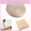 Экологичная плетёная татами-подушка для пола с мягкой губчатой набивкой для комфорта