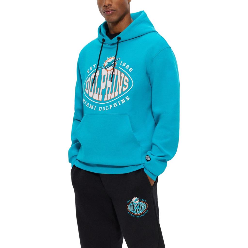 HUGO BOSS Sweatshirts Men's Blue Hooded Moderate Regular 50504598-354