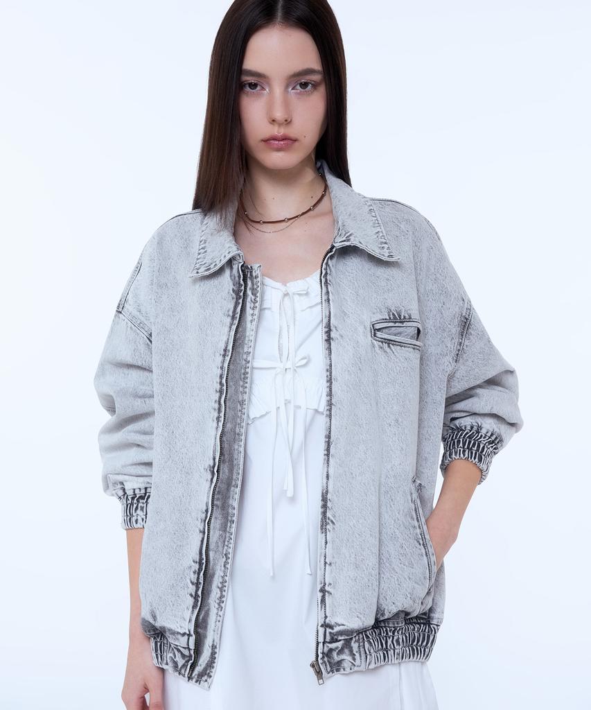 Instantfunk Vintage Washed Jacket - Grey