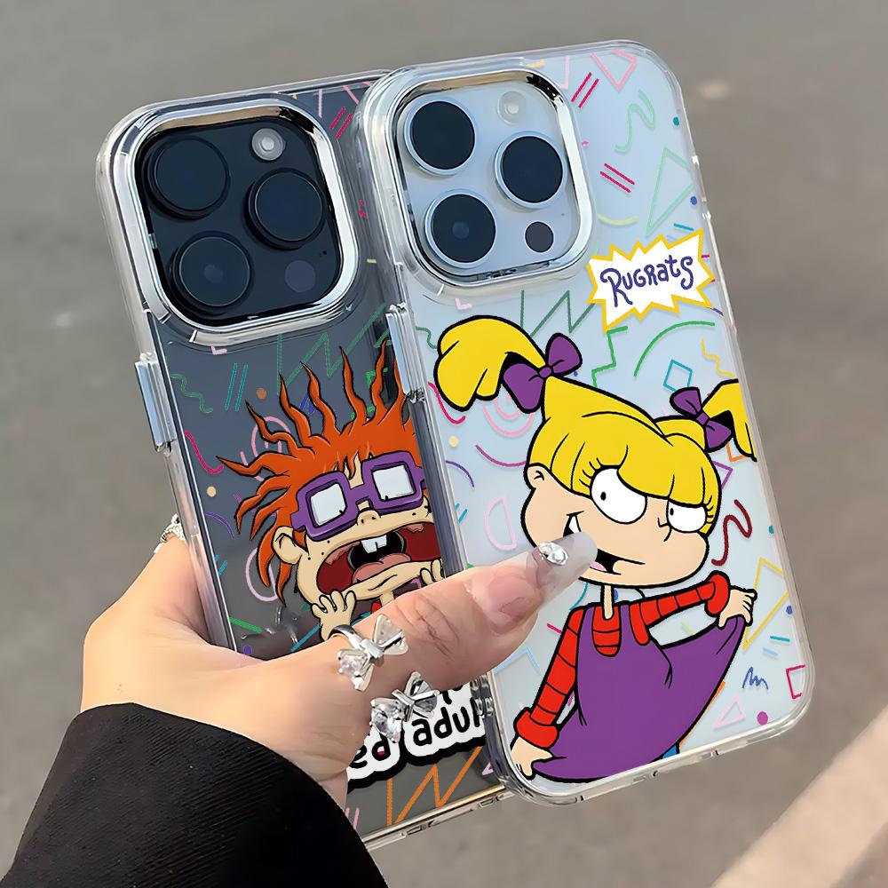 Мультяшный R-Rugrats Милый Чехол Для Телефона Google Pixel 10 9 8 7 8A 9A XL Pro 4G 5G Прозрачный Мягкий Силиконовый TPU Задняя Крышка