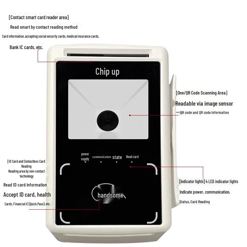 Qixing Linghang QX100 Умный считыватель IC/ID карт CN вилка (адаптер в комплекте)