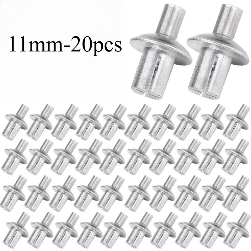 Creamily 50 шт./100 шт. Заклепки с алюминиевым сердечником, молотковая забивка, раскладные, с круглой головкой, вытяжные крепежные элементы, ударные заклепки, винты