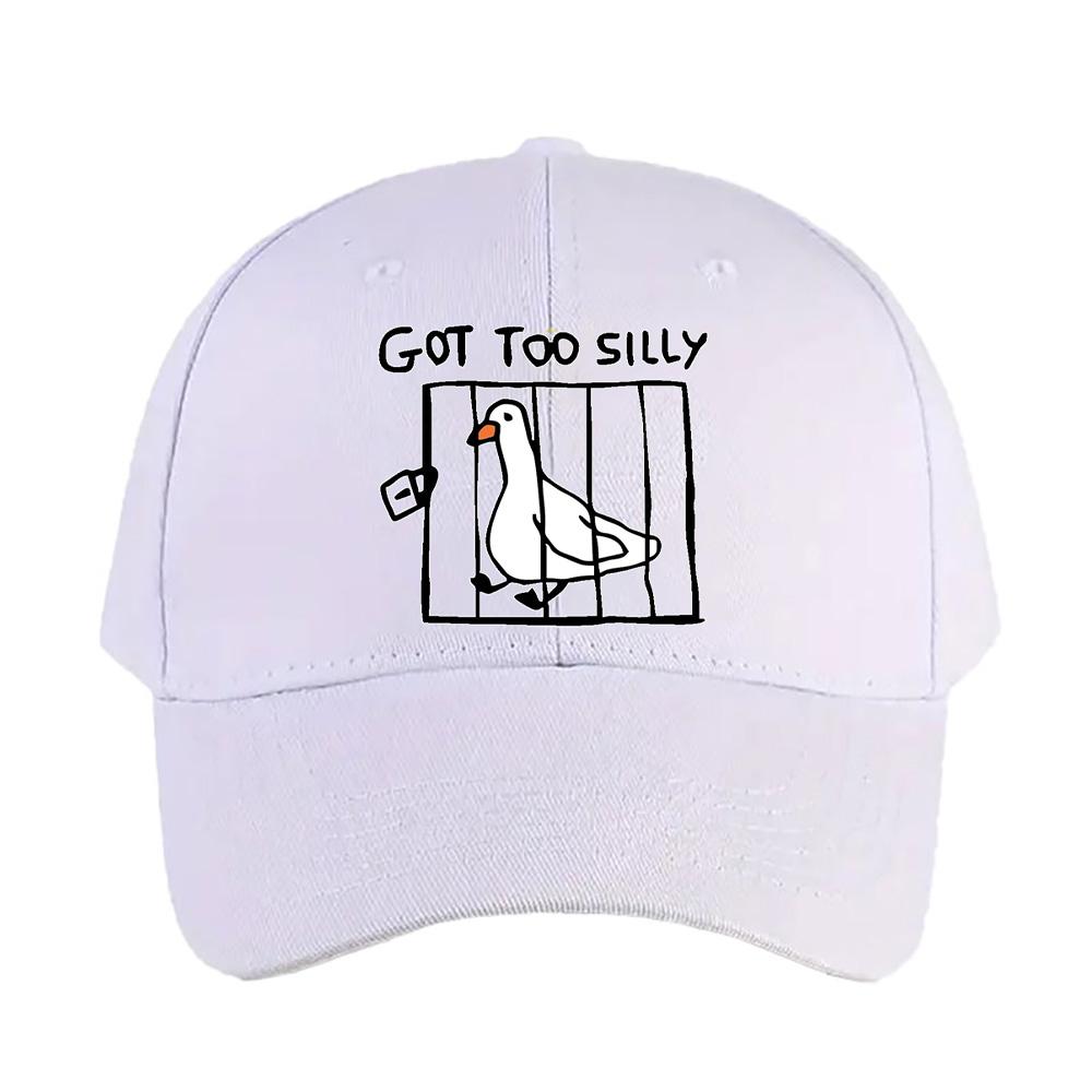 Got Too Silly Caps Summer Adult Baseball Cap Adjustable with Curved Brim Duckbill Hat Protection Sun Hats