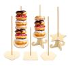 Wooden Doughnut Holder Dessert Display Rack Dim Sum Bread Sales Rack Donut Stand Birthday Party Wedding Table Decoration