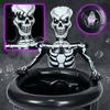 Tear-resistant Ice Bucket Inflatable Skull Bucket, Halloween Party Drink Tub, Skeleton Beer Cooler for Decor, Beverage Storage Outdoor Gathering