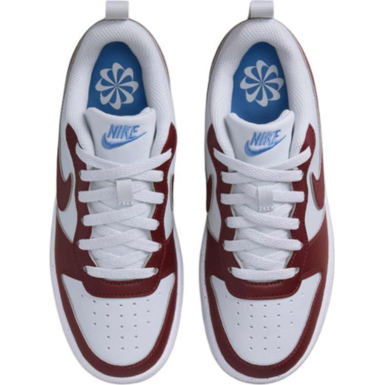 Kids' Sneakers Nike Court Borough Low Recraft Pure Platinum Dark Team Red Blue Beyond (GS)