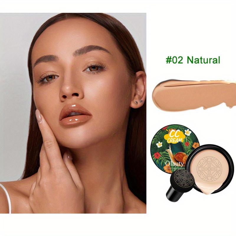 Snail Mushroom Head Cushion CC Cream Natural Skin Tone Dark Skin Tone Powerful Concealer Isolation Cream Liquid Foundation Creates Perfect Makeup