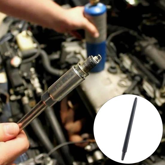 Spark Plugs Removal Tool Professional Spark Plugs Extractor Kit 10mm Hex Drive Double-Ended Reverse Flute Tap for Broken Plugs Removal