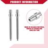 No.55078114AA Headlight Horizontal Adjustment Screws for Jeep Wrangler JK 2007-2018 / Inner/Durable / 2 Pcs/Silver Tone