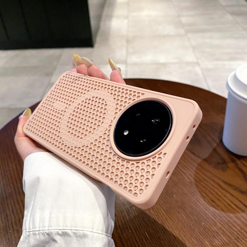 Luxury Heat Dissipation Mesh For Magsafe Magnetic Phone Case For OnePlus 1+ 15 13 12 Ace 6 5 Pro Wireless Charge Honeycomb Cover