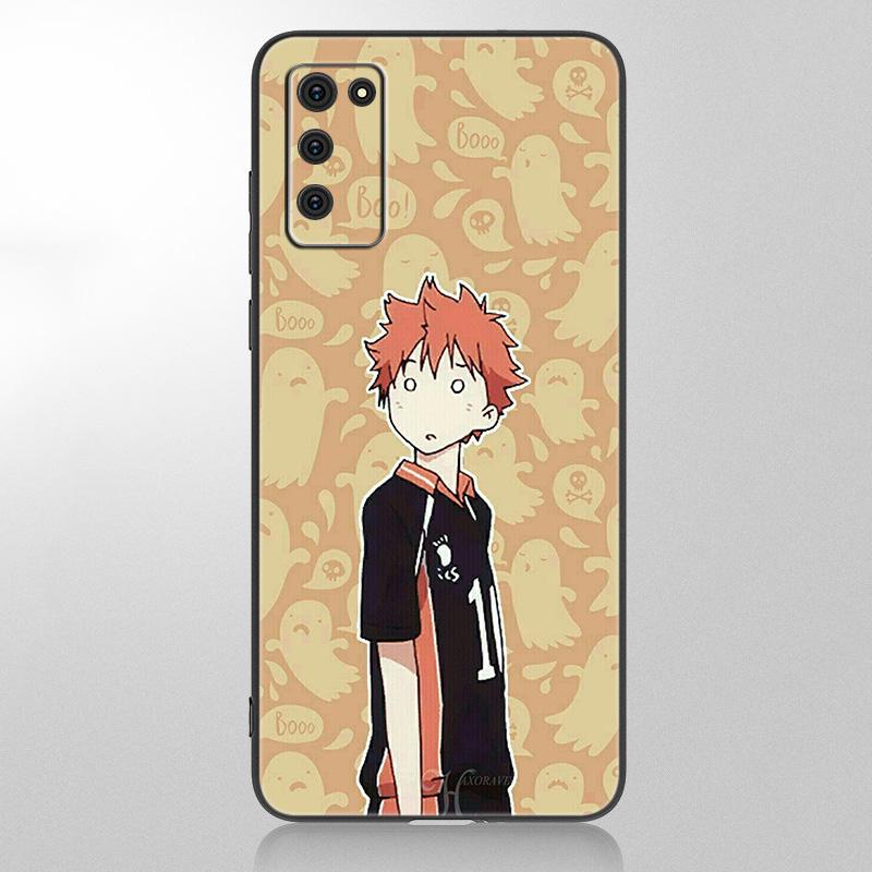 Чехол для волейбола с аниме Oya Haikyuu для Samsung Galaxy A12 A02S A22 A32 A52 A72 A71 A51 A41 A31 A21 A11 A50 A70 A20S, черный чехол