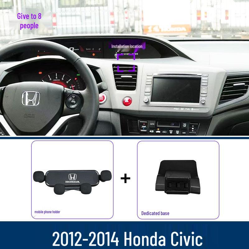 Совместимый держатель для телефона для Honda Civic (2016-2023) 9-е, 10-е, 11-е поколение – Кронштейн для навигации.